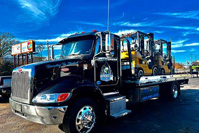 Equipment Hauling Chattanooga American Tow Company Transport Service