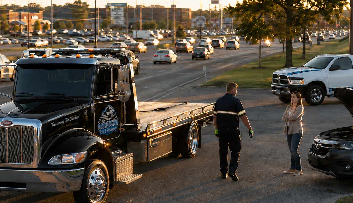 Fast Response Towing Near Hamilton Park Chattanooga TN American Tow & Recovery